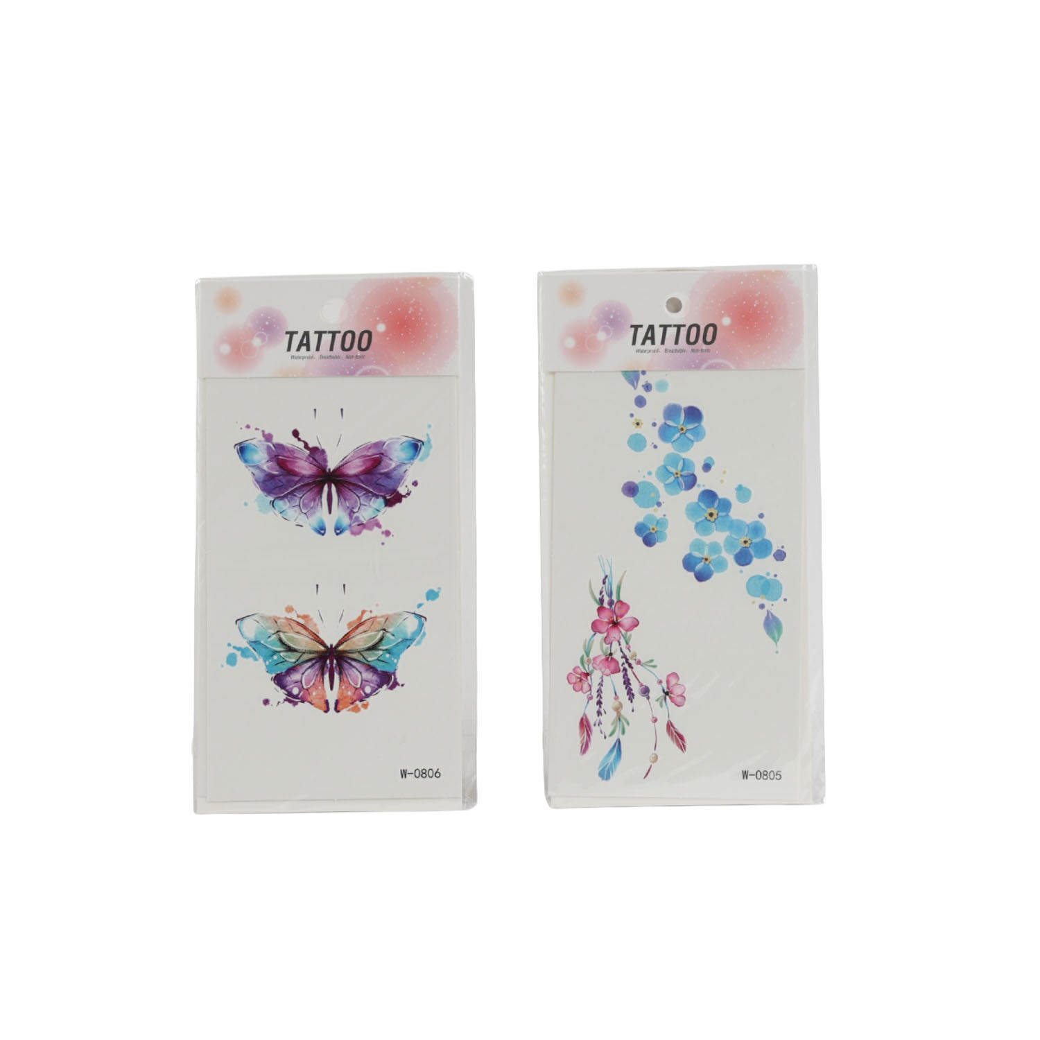 Fashion color tattoo sticker/mixed