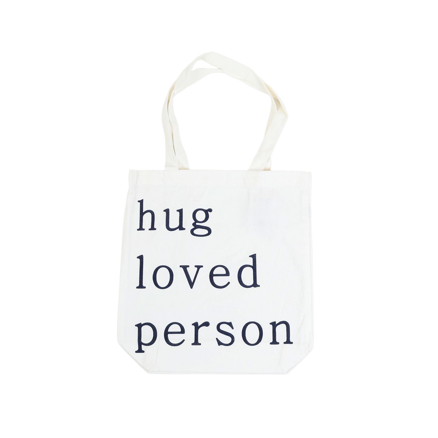 Letter open canvas shoulder bag/mixed