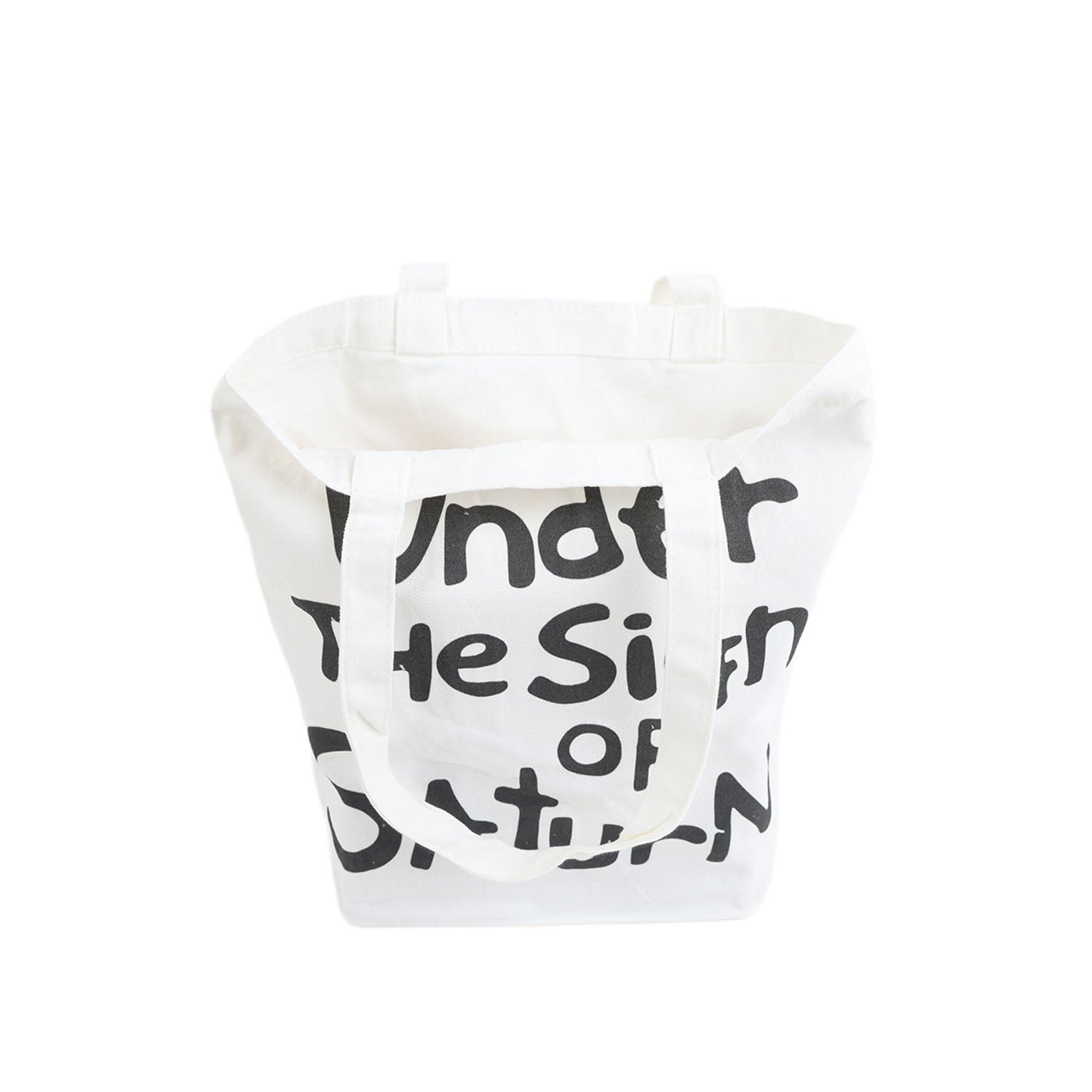 Simple English letters open canvas shoulder bag/mixed