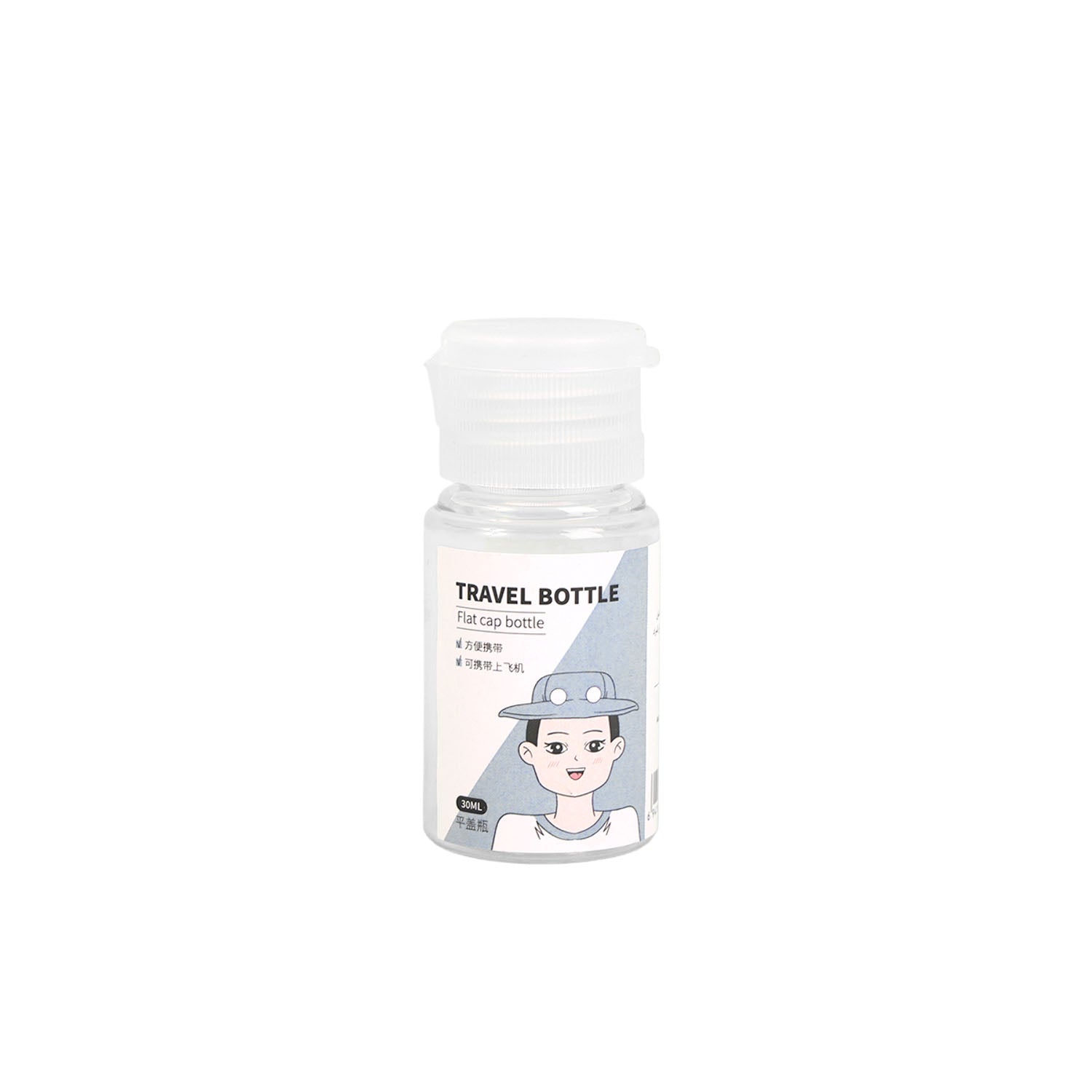 30ml Travel Bottle with Flat Cap 1