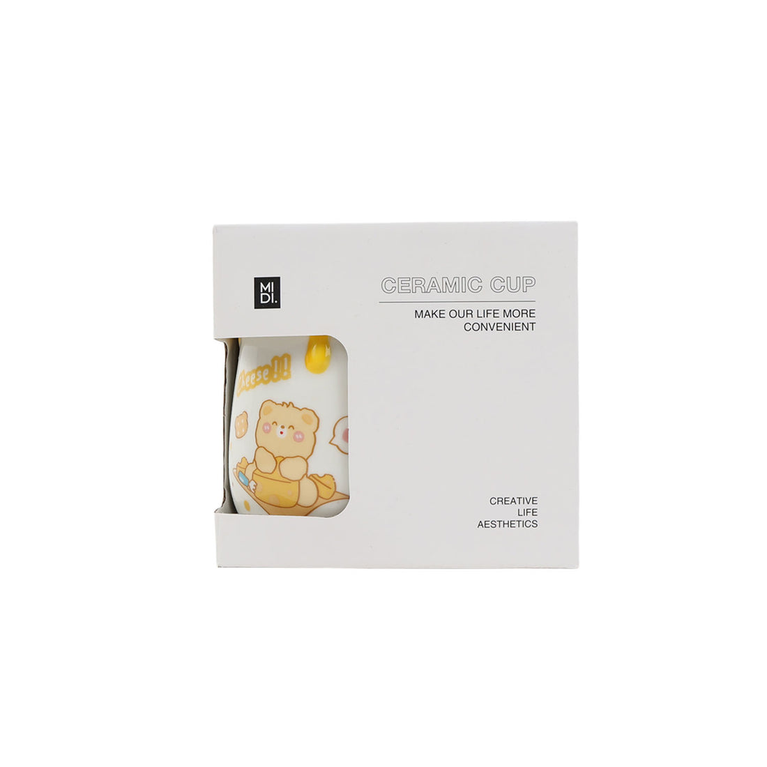 430ml cartoon relief ceramic cup/mixed