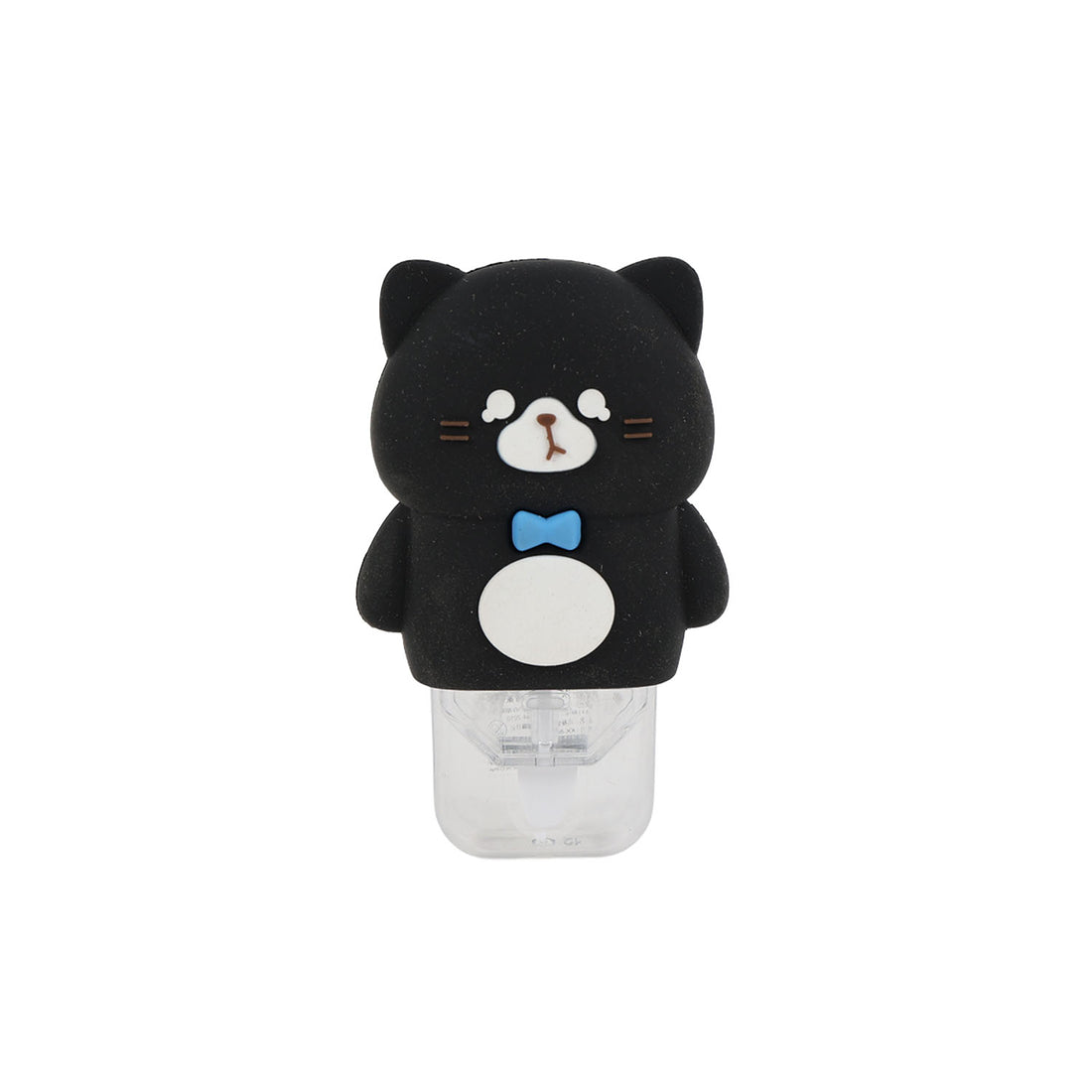 Black cat correction tape dispenser with clear refill case