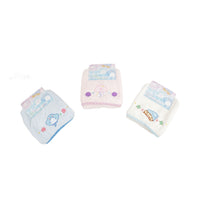 Assorted pastel hair drying towels set of three folded pieces