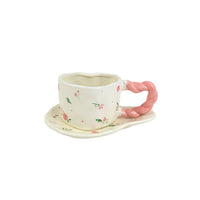 300ml Luxury Floral Coffee Cup and Saucer Set