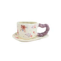 300ml Luxury Floral Coffee Cup and Saucer Set