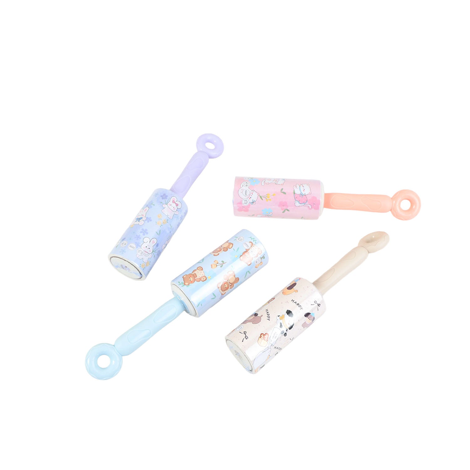10cm Cartoon Donut Lint Roller Mixed