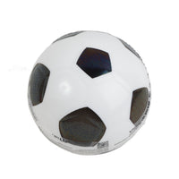 10cm PU soccer ball in white with black pentagon panels