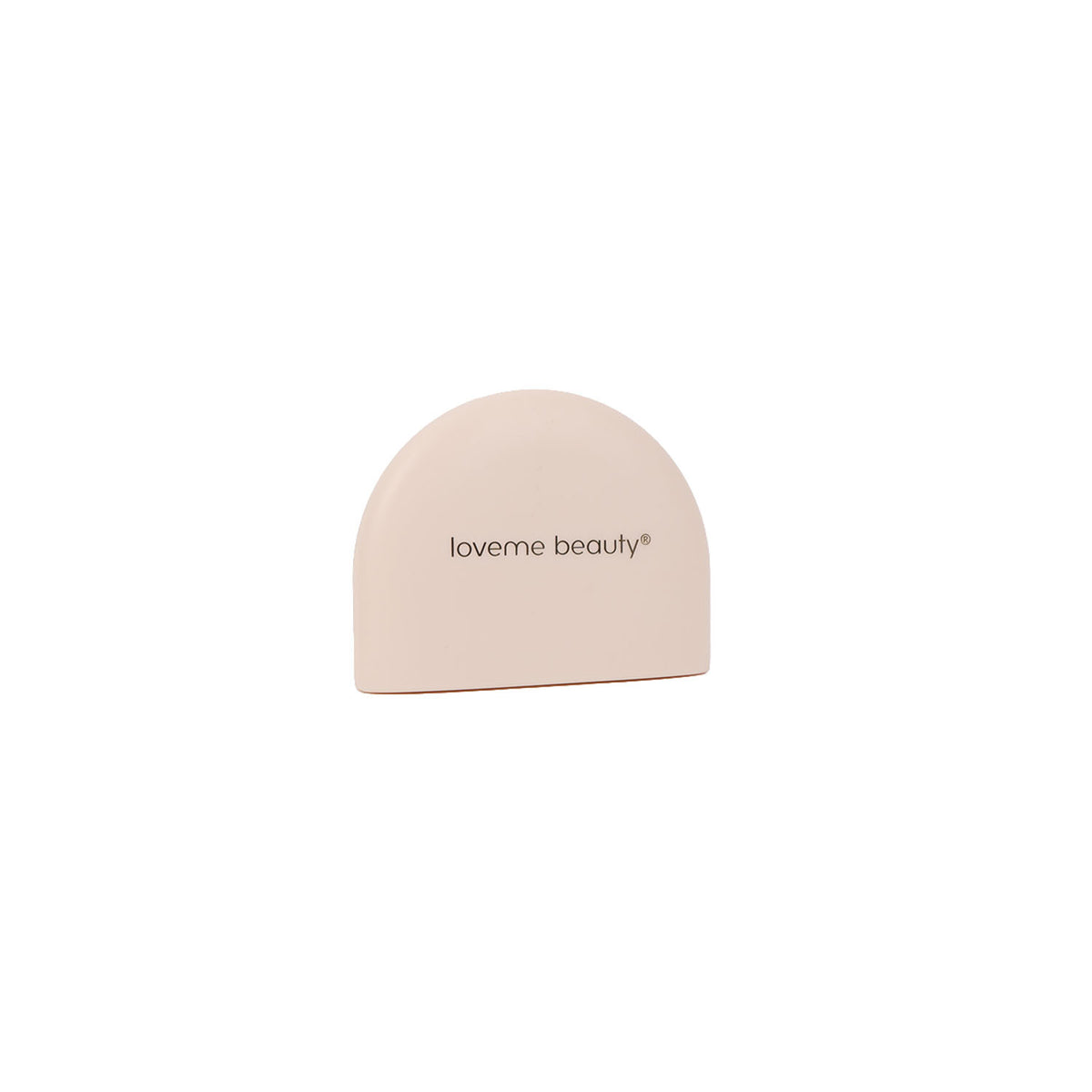 Face powder compact, beige half-dome top