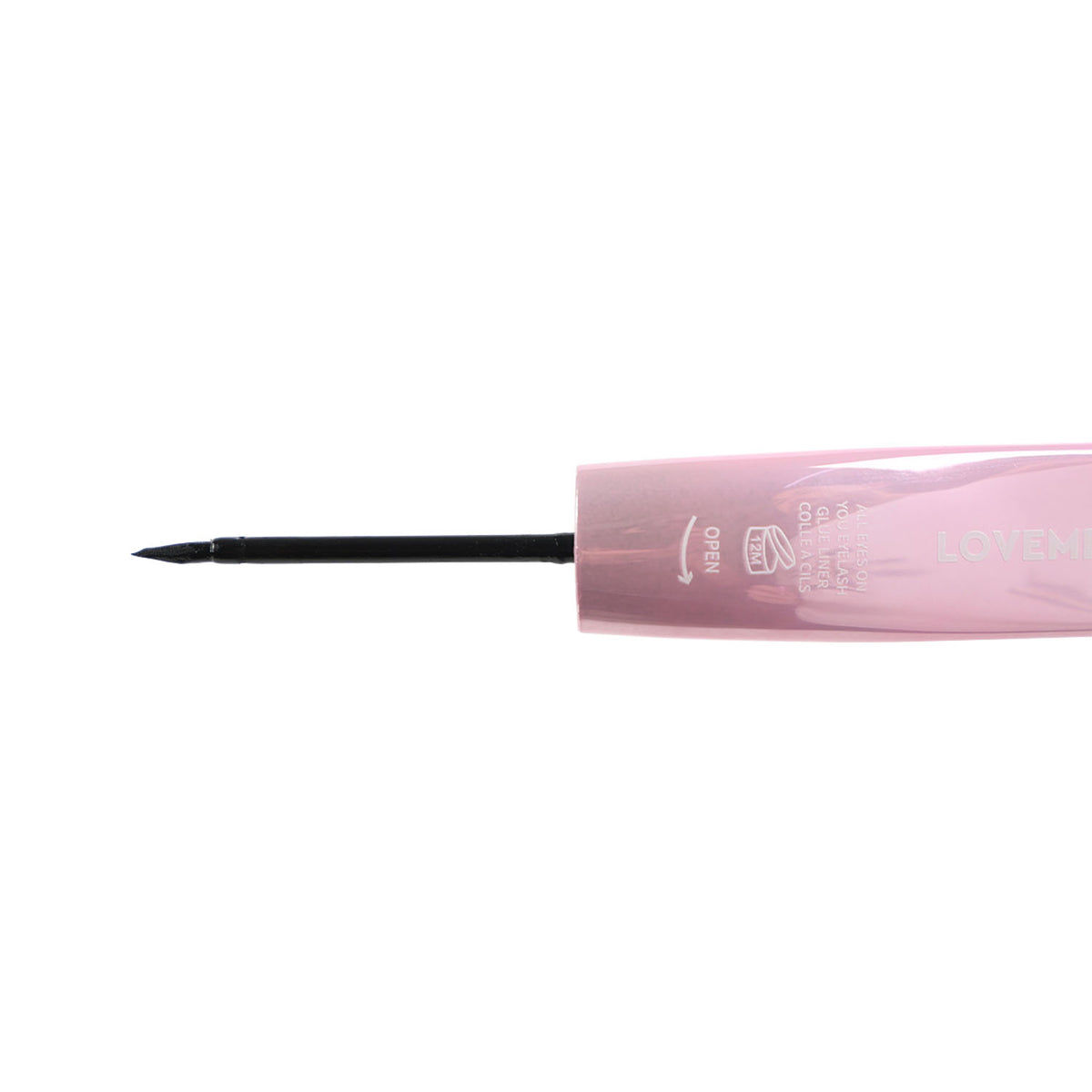 Waterproof eyelash glue liner tip with black applicator point