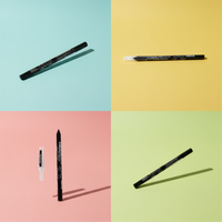 Black waterproof kohl kajal eyeliner pencil with pointed tip