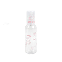 100ml travel empty spray bottle, clear plastic with pink octopus and starfish print