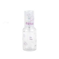 70ml travel spray bottle with pink cute ocean print, translucent plastic