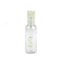 Green 80ml empty travel spray bottle with clear cap, featuring cute ocean animal prints
