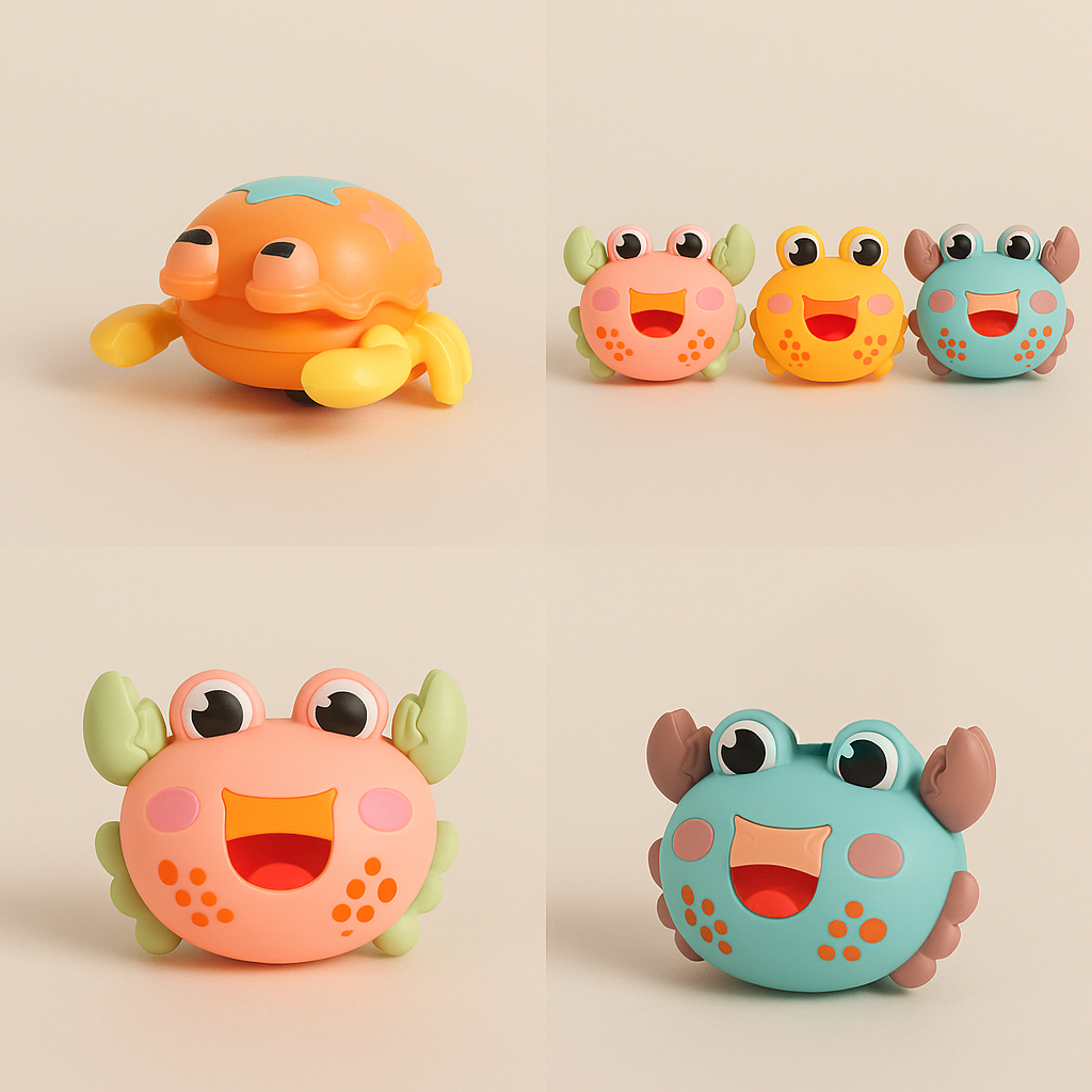 Press & Slide Funny Crab Toy – Educational Crawling Toy