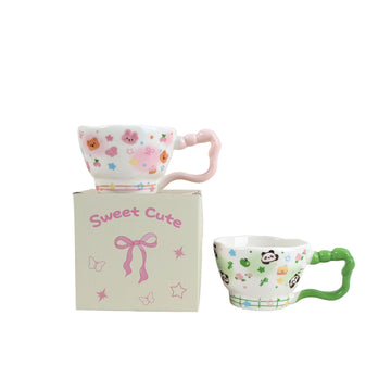 320ml Happy Panda Ceramic Mug Gift Box/Mixed