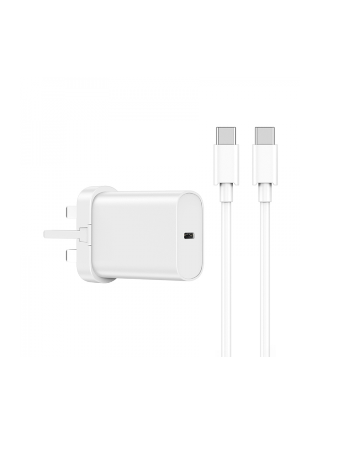 شاحن WWU سريع 20 واط مع كابل USB-C و Lightning