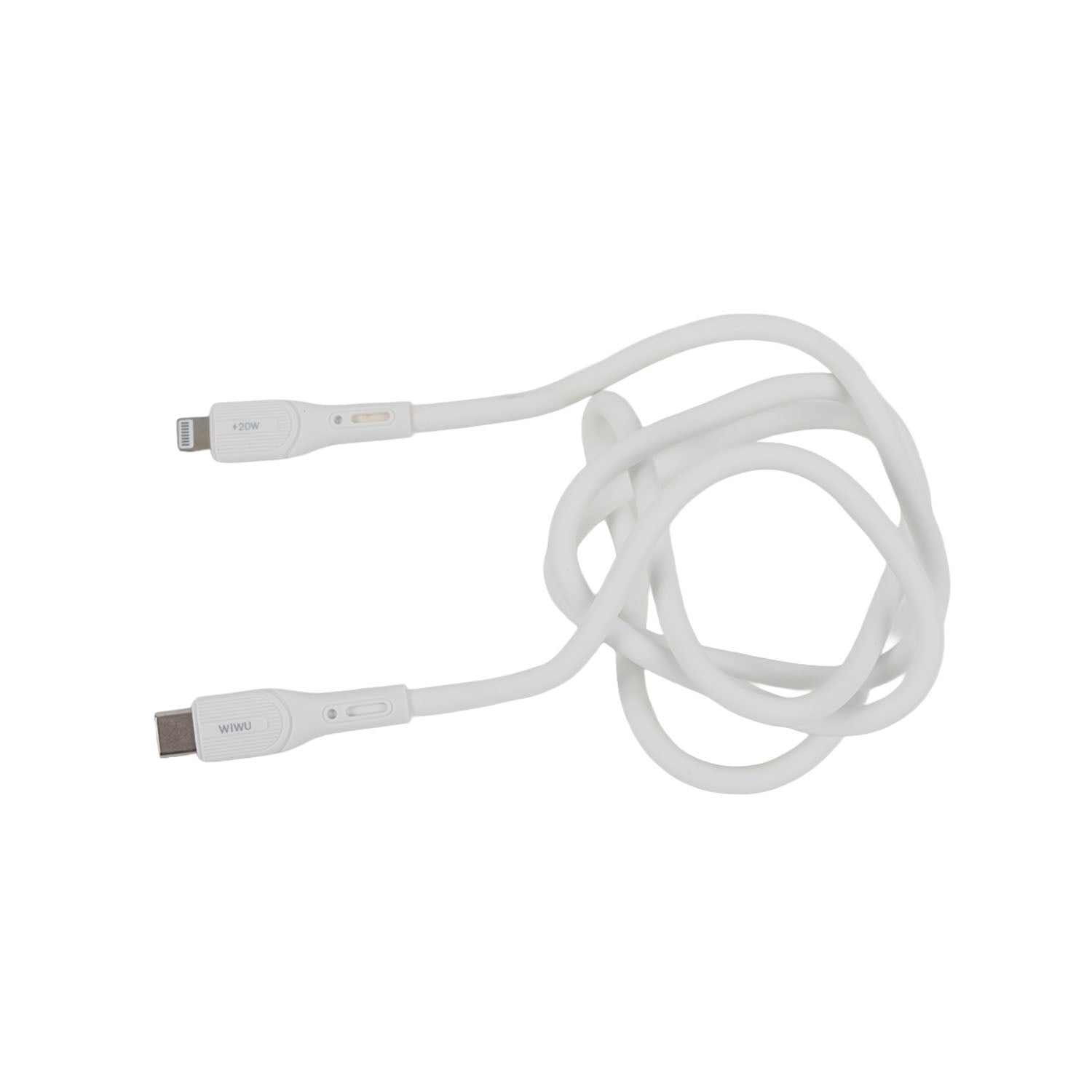 WiWU WI-C005 ARMOR 20W PD TYPE-C TO LIGHTNING CHARGING CABLE 1M - WHITE