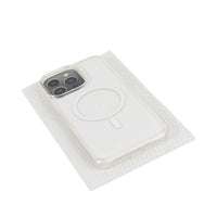 White phone cover case with circular ring area and raised camera cutout