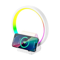 4 - شاحن لاسلكي سماعات بلوتوث LED