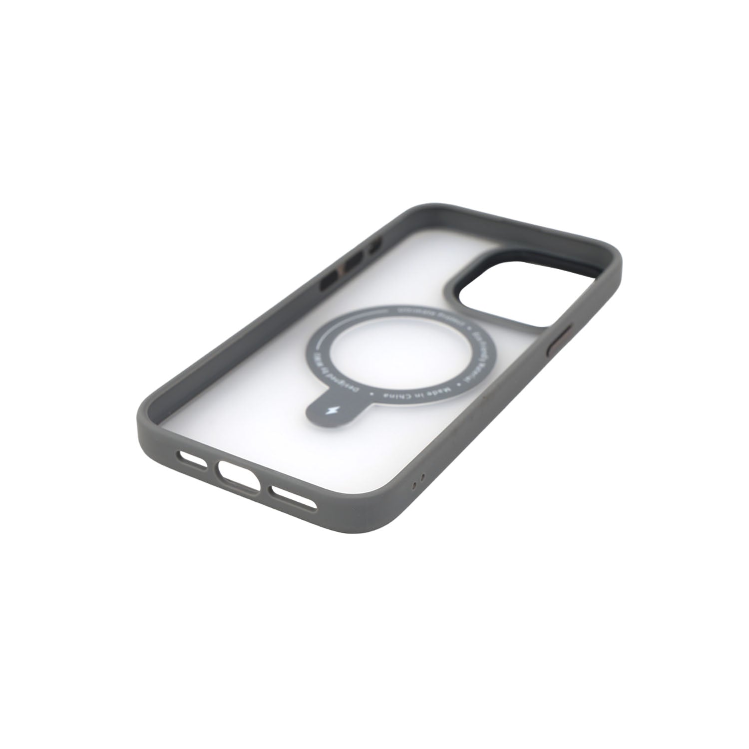 WiWU ZMM-010 MAGNETIC PREMIUM PHONE CASE WITH ALLOY STAND FOR IPHONE 15 PRO MAX (6.7") - GRAY