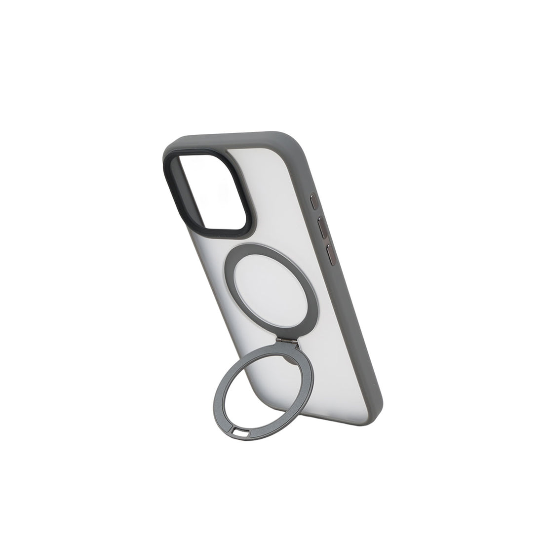 WiWU ZMM-010 MAGNETIC PREMIUM PHONE CASE WITH ALLOY STAND FOR IPHONE 15 PRO MAX (6.7") - GRAY