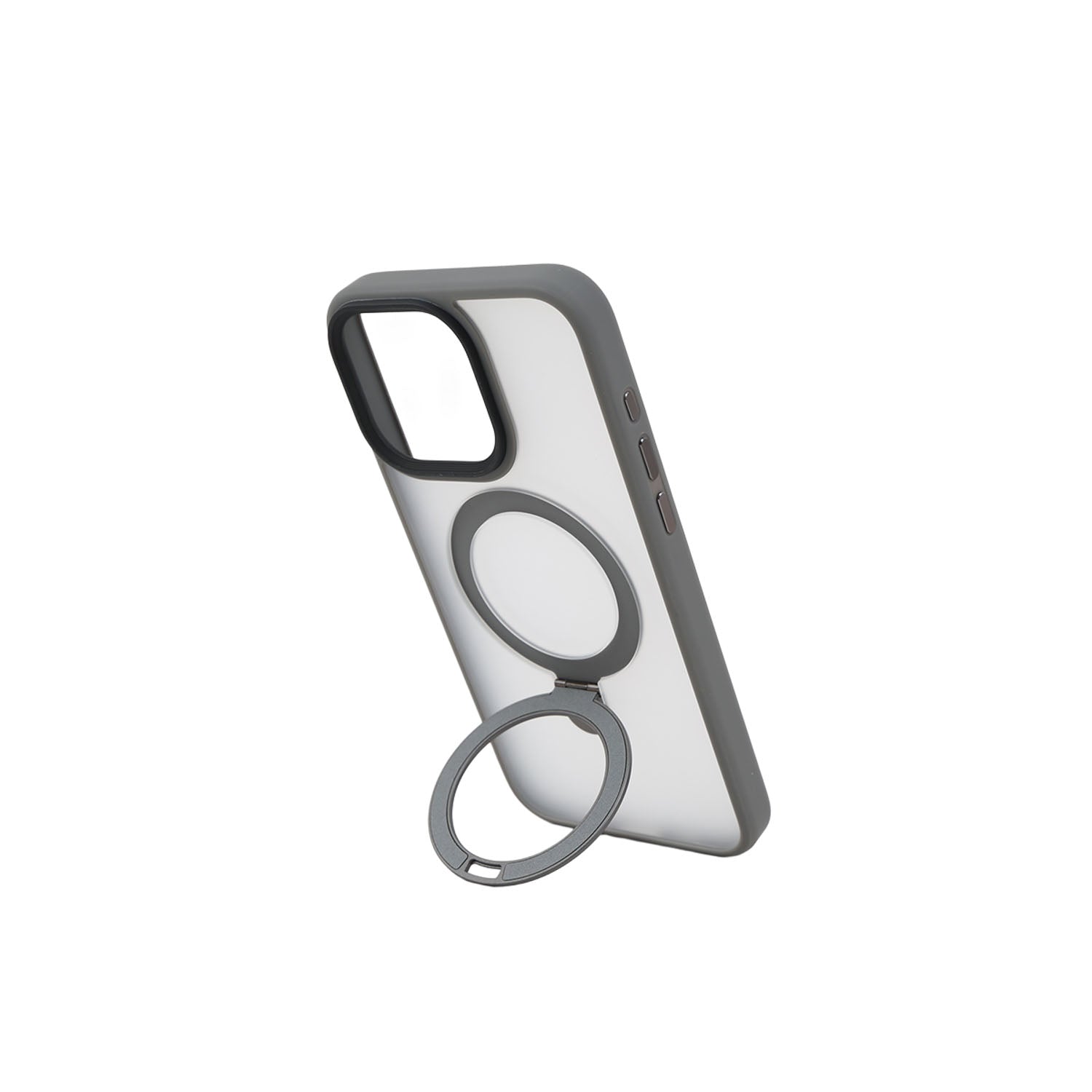 WiWU ZMM-010 MAGNETIC PREMIUM PHONE CASE WITH ALLOY STAND FOR IPHONE 15 PRO MAX (6.7") - GRAY