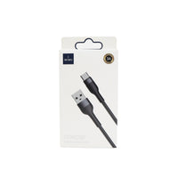 USB Type-C 1.2 m cable, black USB-A to USB-C, shown on retail package
