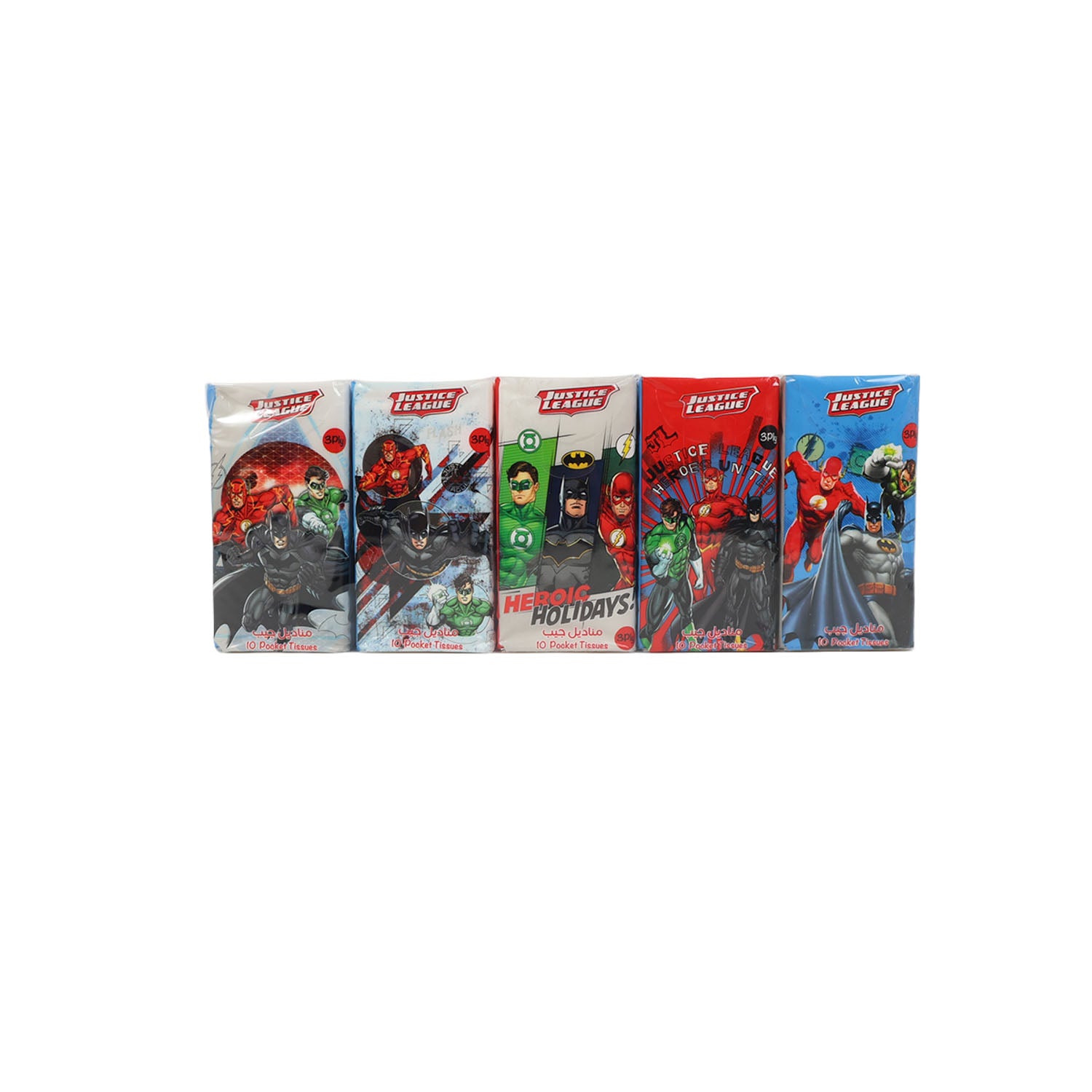 Pocket Tissue 15pcX24Pack JusticeLeague
