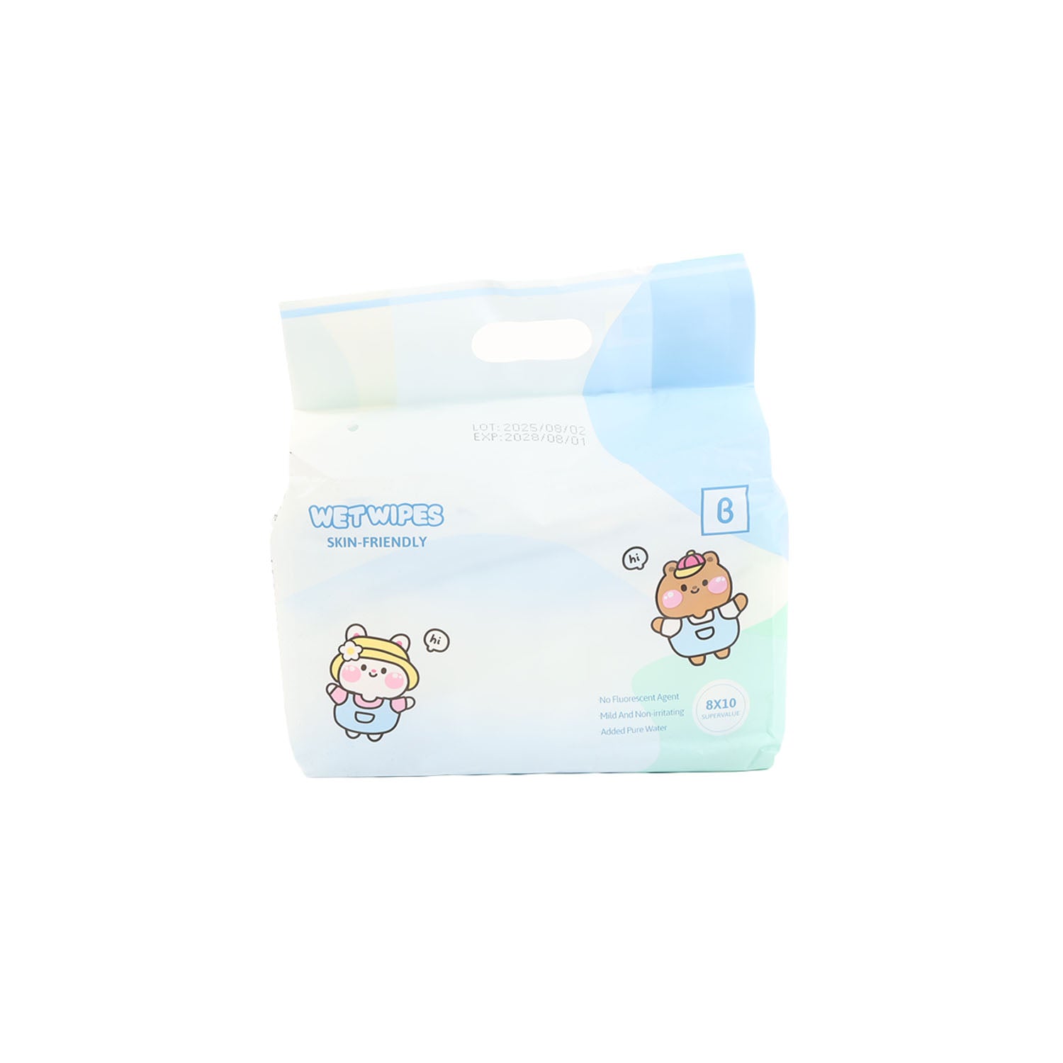 Wet wipes Size:14*14.5cm 8pcs/bag
