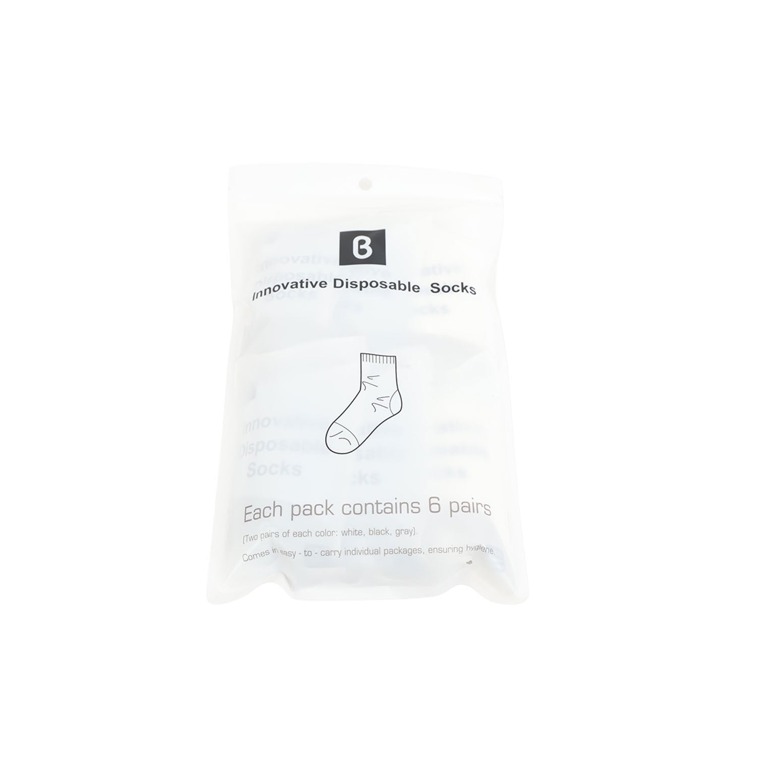 PORTABLE DISPOSABLE SOCKS
