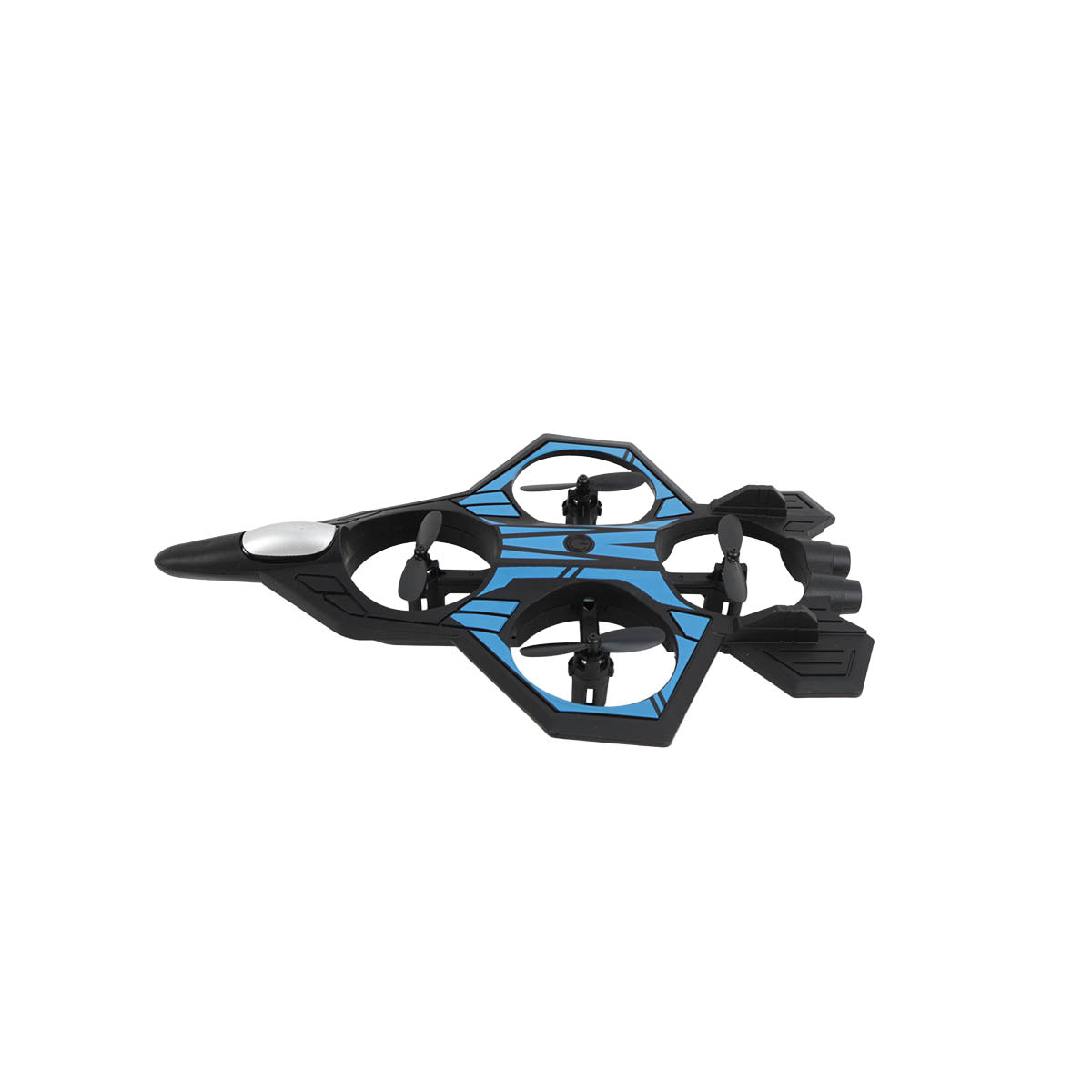 Angled side view of the foam aircraft
