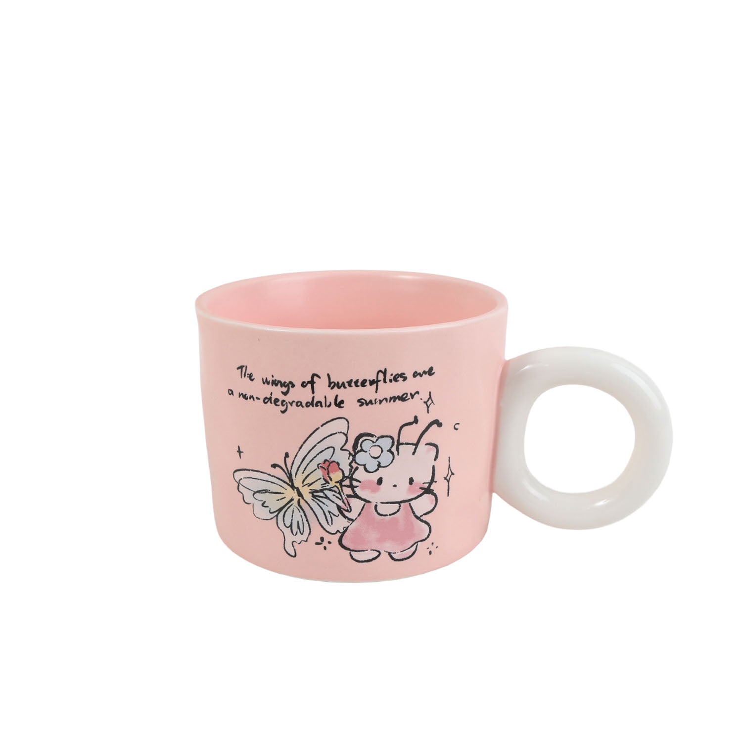 Creative ceramic cup,size:8.2*10cm/420ml