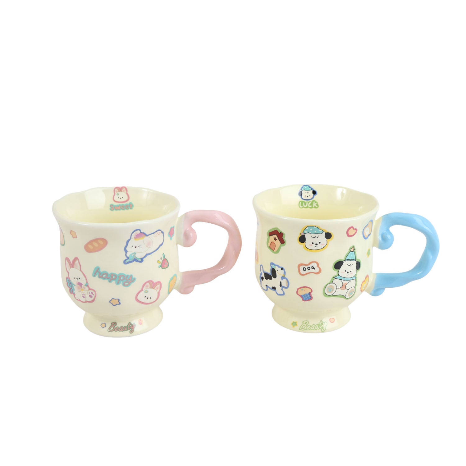 Creative ceramic cup,size:9.5*9.5cm/360ml