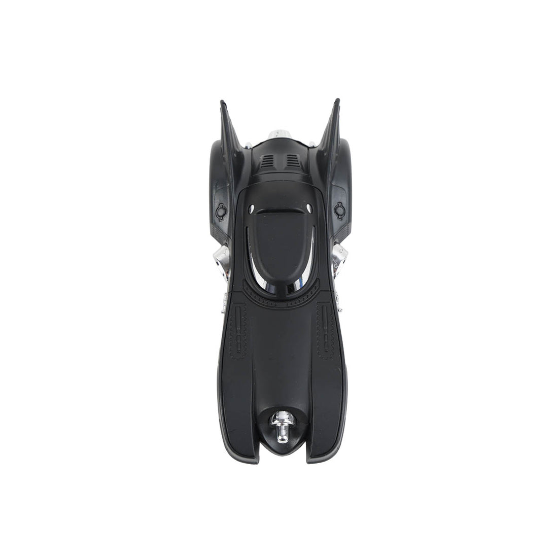 1:32 Batman pull-back alloy toy car front view, black bat-shaped hood and wings