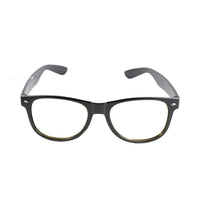 Night-vision sunglasses with black rectangular frames and yellow-tinted lenses