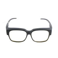 Night-vision sunglasses with black rounded-rectangle frames and yellow-tinted lenses
