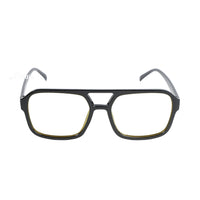 Night-vision sunglasses with black rectangular frames and yellow-tinted polarized lenses