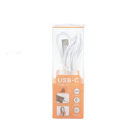 6ft USB-C to USB-C charging cable, white, with Type-C connectors