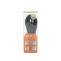 6ft USB-C to USB-C charging cable, black, packaged for Type-C devices