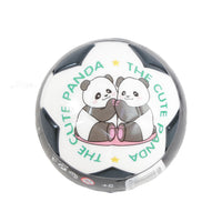 10cm bouncy ball with Panda the Cutie print, black and white
