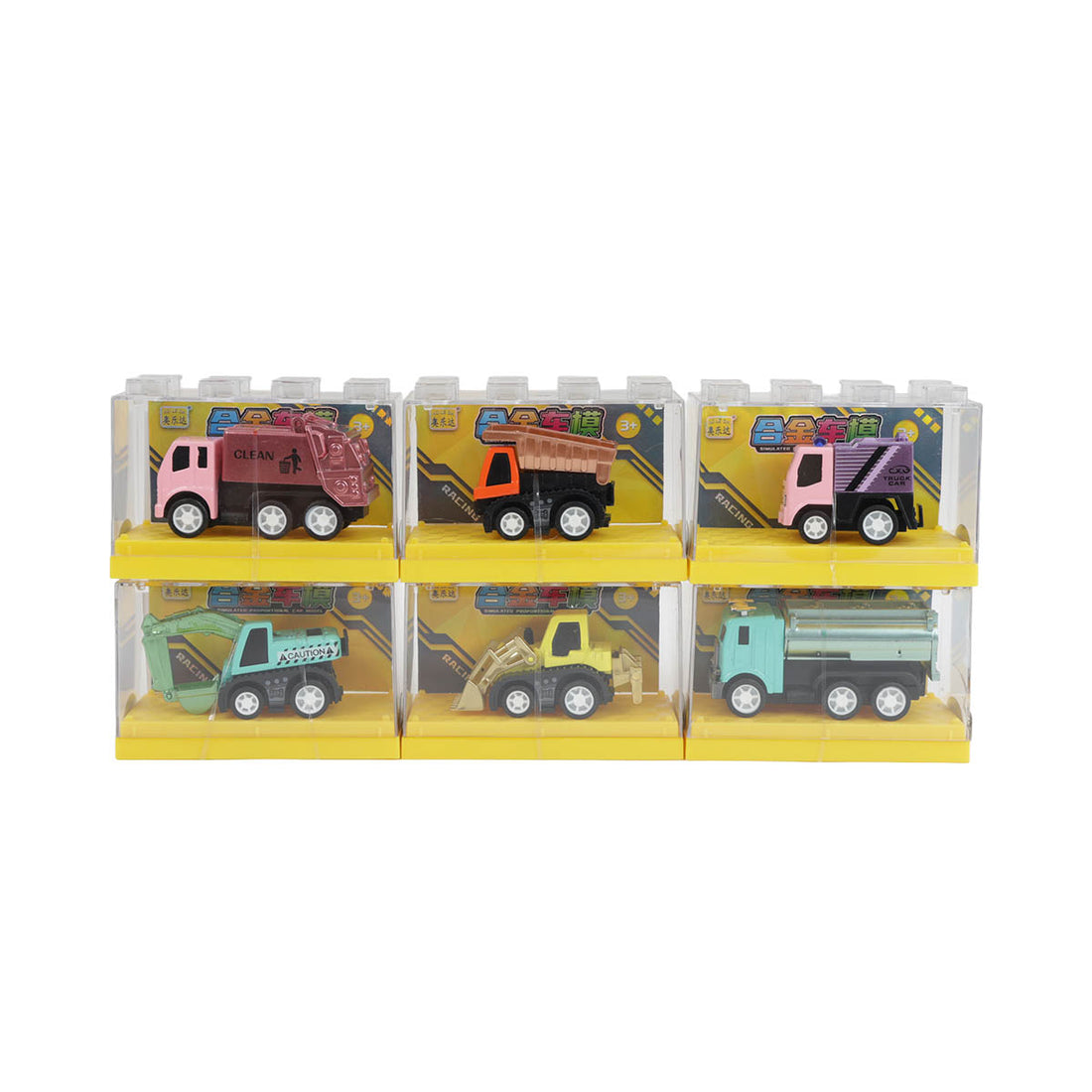 Alloy toy cars in window boxes, assorted colors and designs