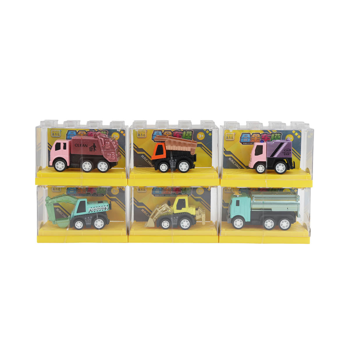 Alloy toy cars in window boxes, assorted colors and designs