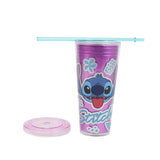 4- Disney Stitch Straw Tumbler - 685ml