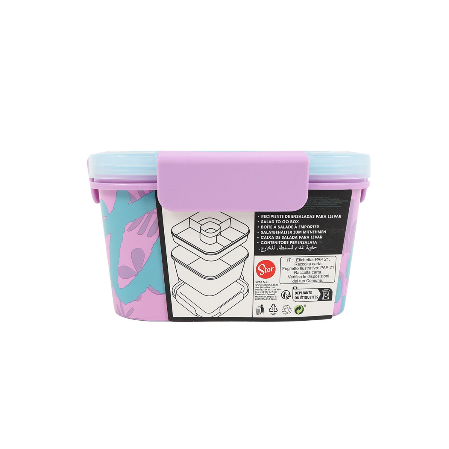 STOR YOUNG ADULT SALAD TO GO BOX 1810 ML STITCH