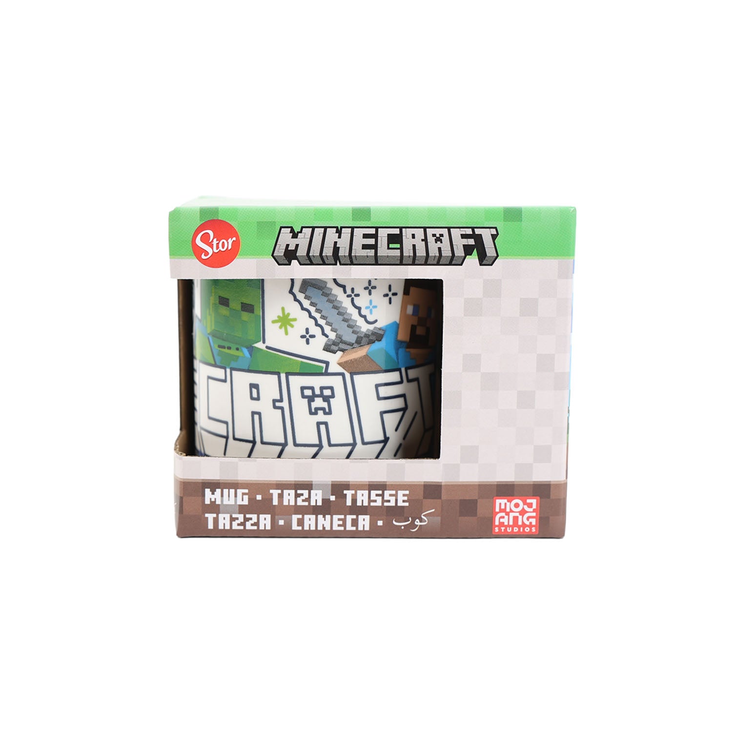 كوب سيراميك للأطفال 8 أونص داخل علبة هدايا – STOR – تصميم Minecraft