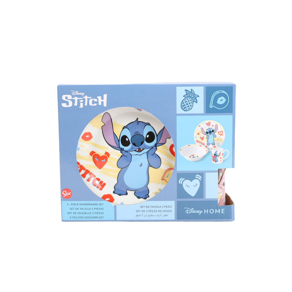 STOR 3 PCS CERAMIC SNACK SET IN GIFT- STITCH