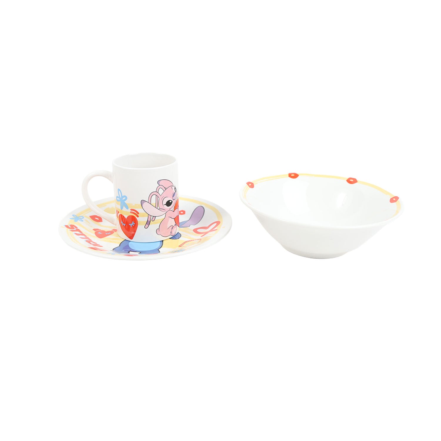 STOR 3 PCS CERAMIC SNACK SET IN GIFT- STITCH