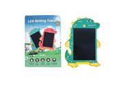 8.5-inch cartoon dinosaur writing board, green, with retail box and stylus