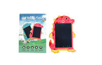 8.5-inch cartoon dinosaur writing board, pink, with retail box and stylus