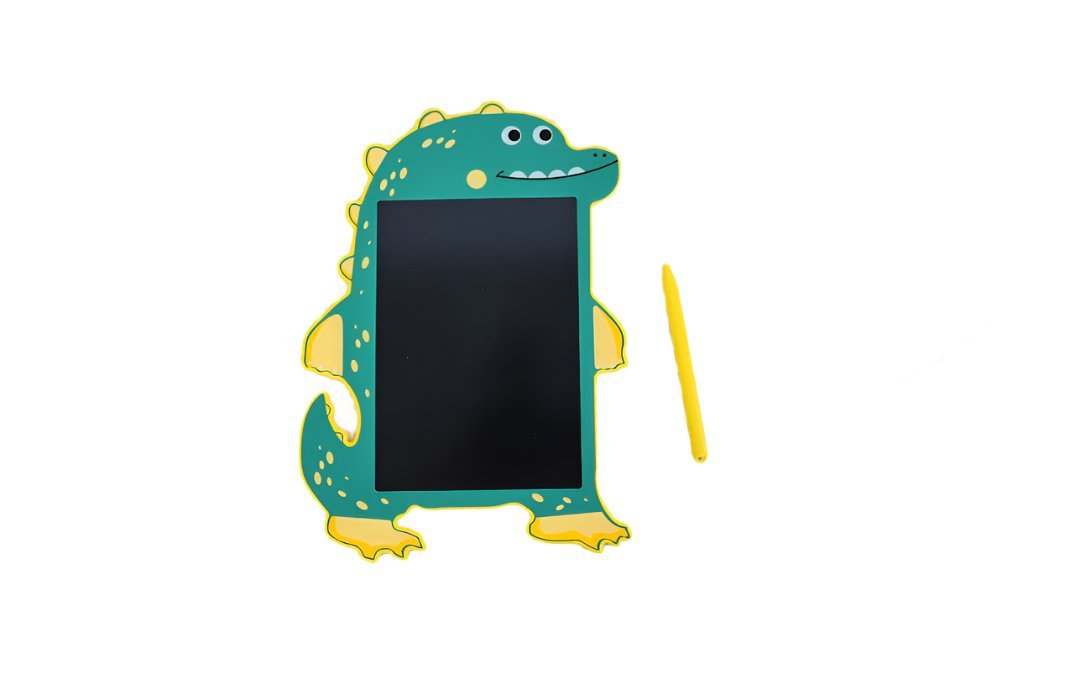 8.5-inch cartoon dinosaur writing board, green with stylus